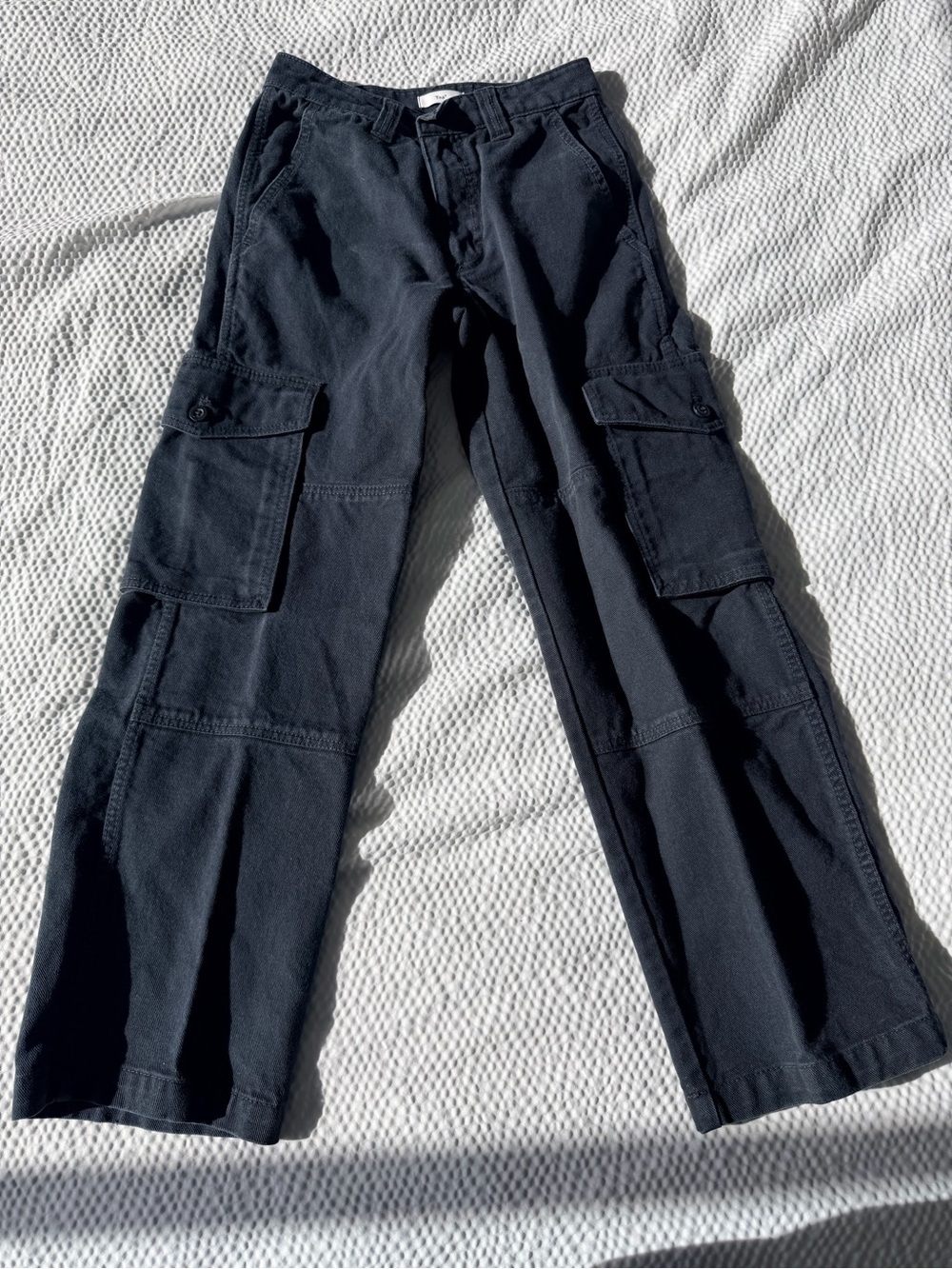 TNA Men's Black Cargo Pants with Utility Pockets